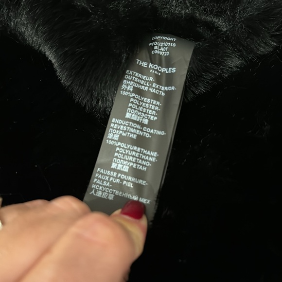 Kooples sport faux leather jacket with crocodile detailing - Picture 7 of 7